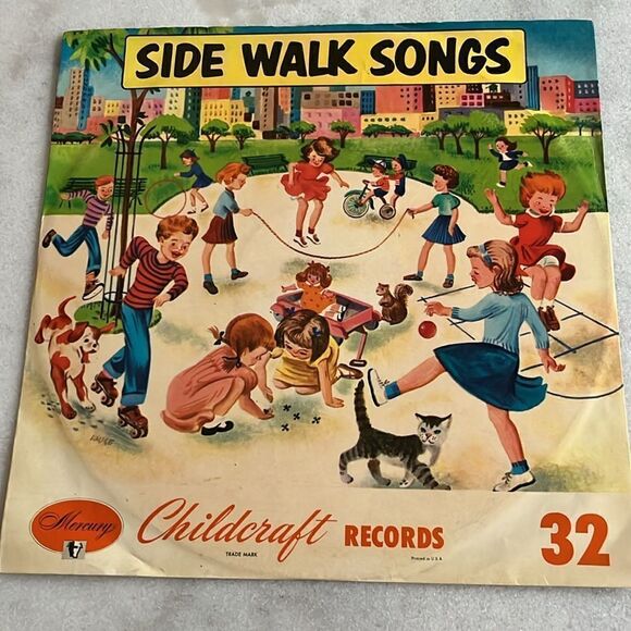 Mercury Childcraft RARE RED Promotional 78 Side Walk Songs 1954 - Picture 3 of 7